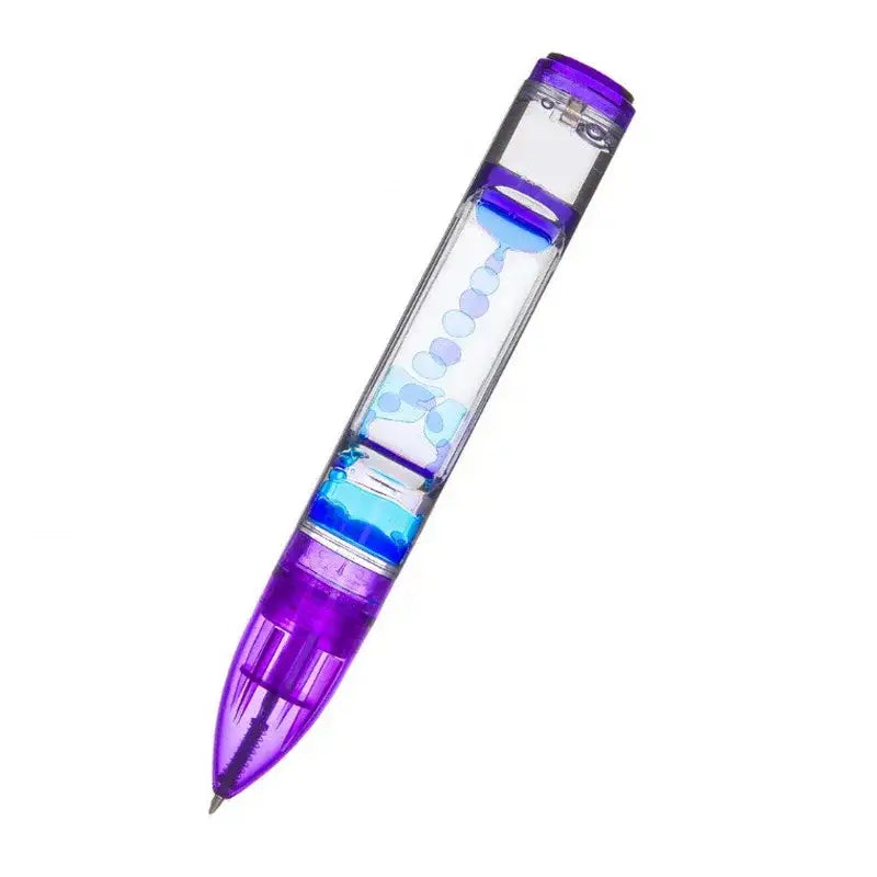 Green leaf liquid hourglass pen office and bedroom decompression decor