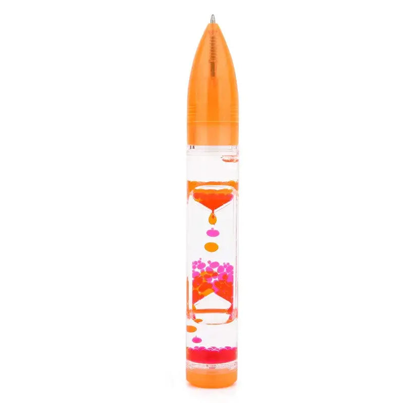 Green leaf liquid hourglass pen office and bedroom decompression decor