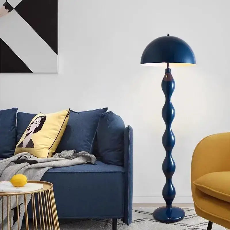 Green wavy circle mushroom floor lamp living room lighting