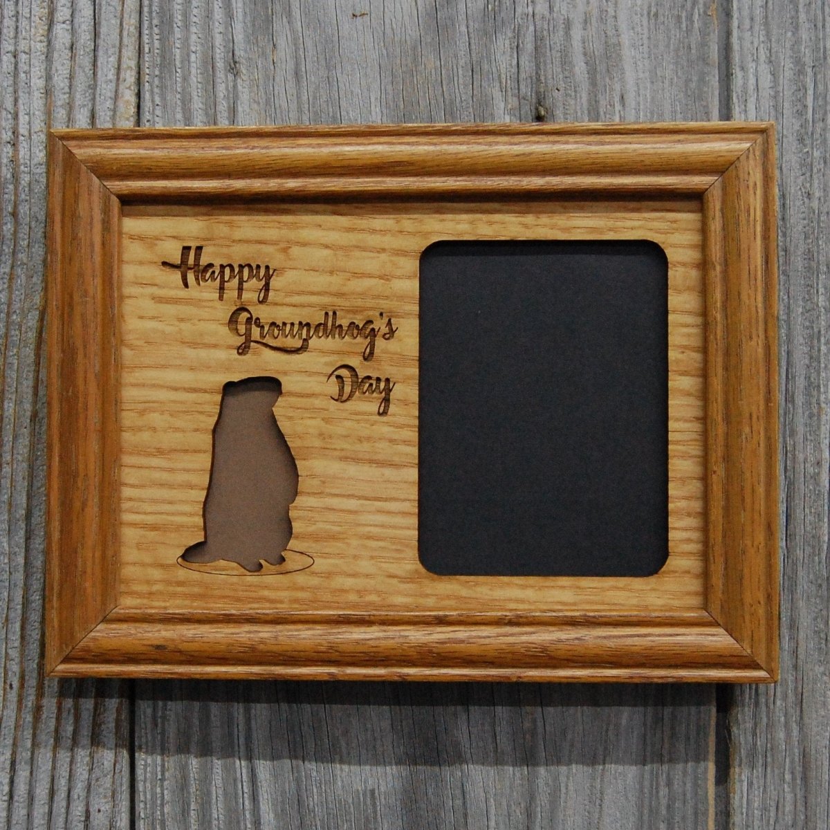 Groundhogs Day Picture Frame - 5x7 Frame Hold 3x4 Photo