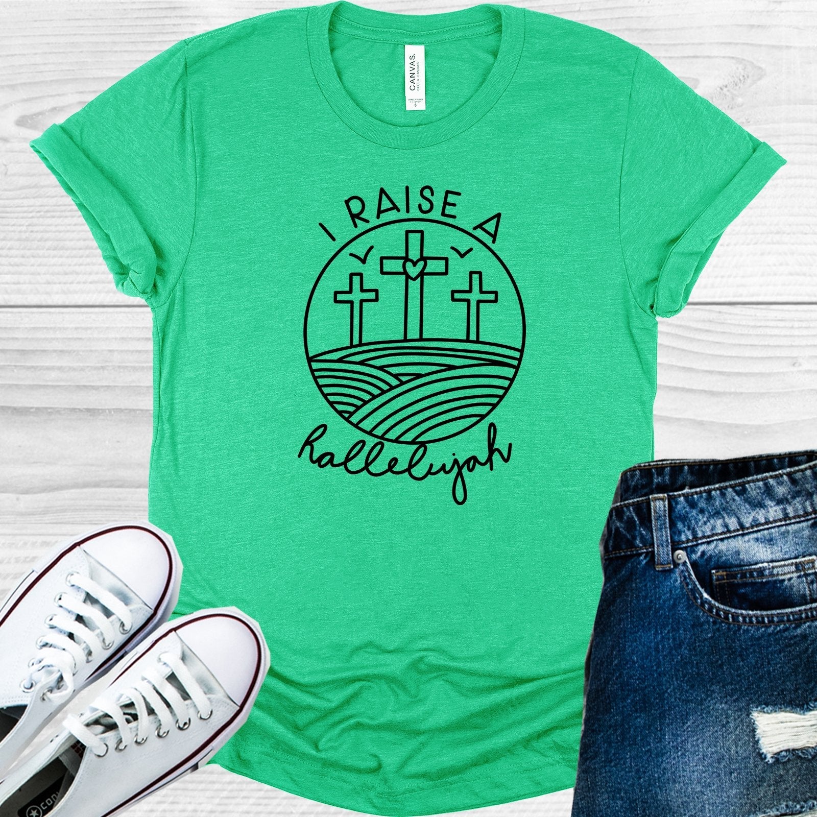 I Raise a Hallelujah Graphic Tee