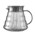 Handcrafted glass coffee brewer kitchen pour over set