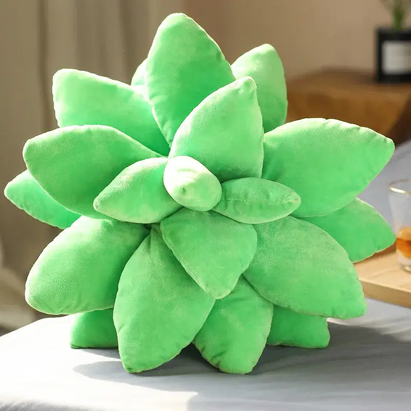 Handcrafted lavender succulent cactus flower throw pillow bedroom decor