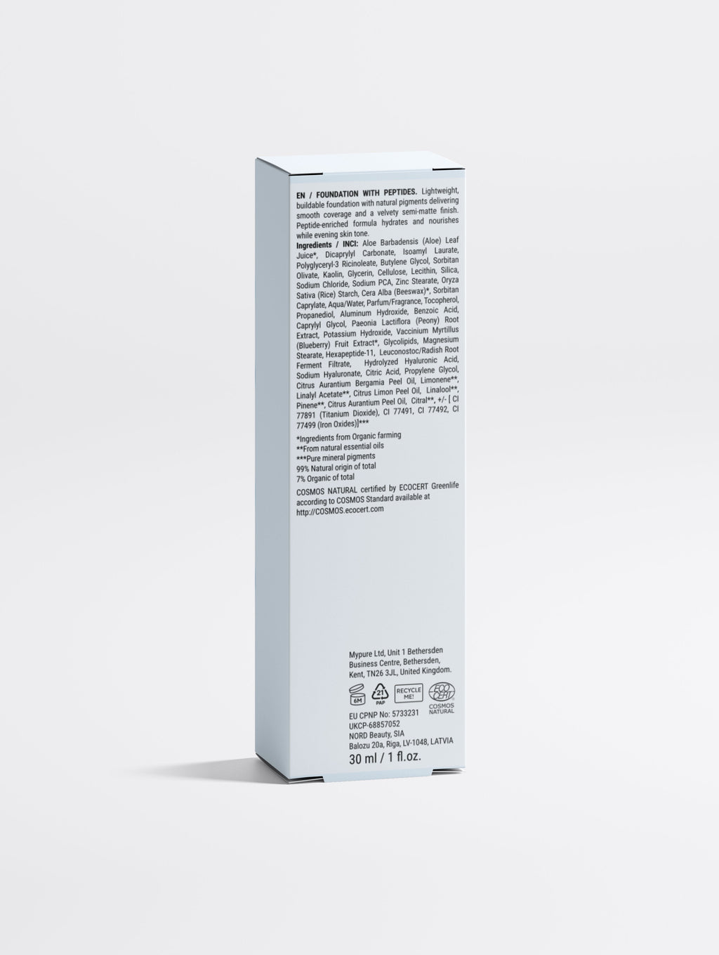 Foundation with Peptides, 30 Tan Neutral