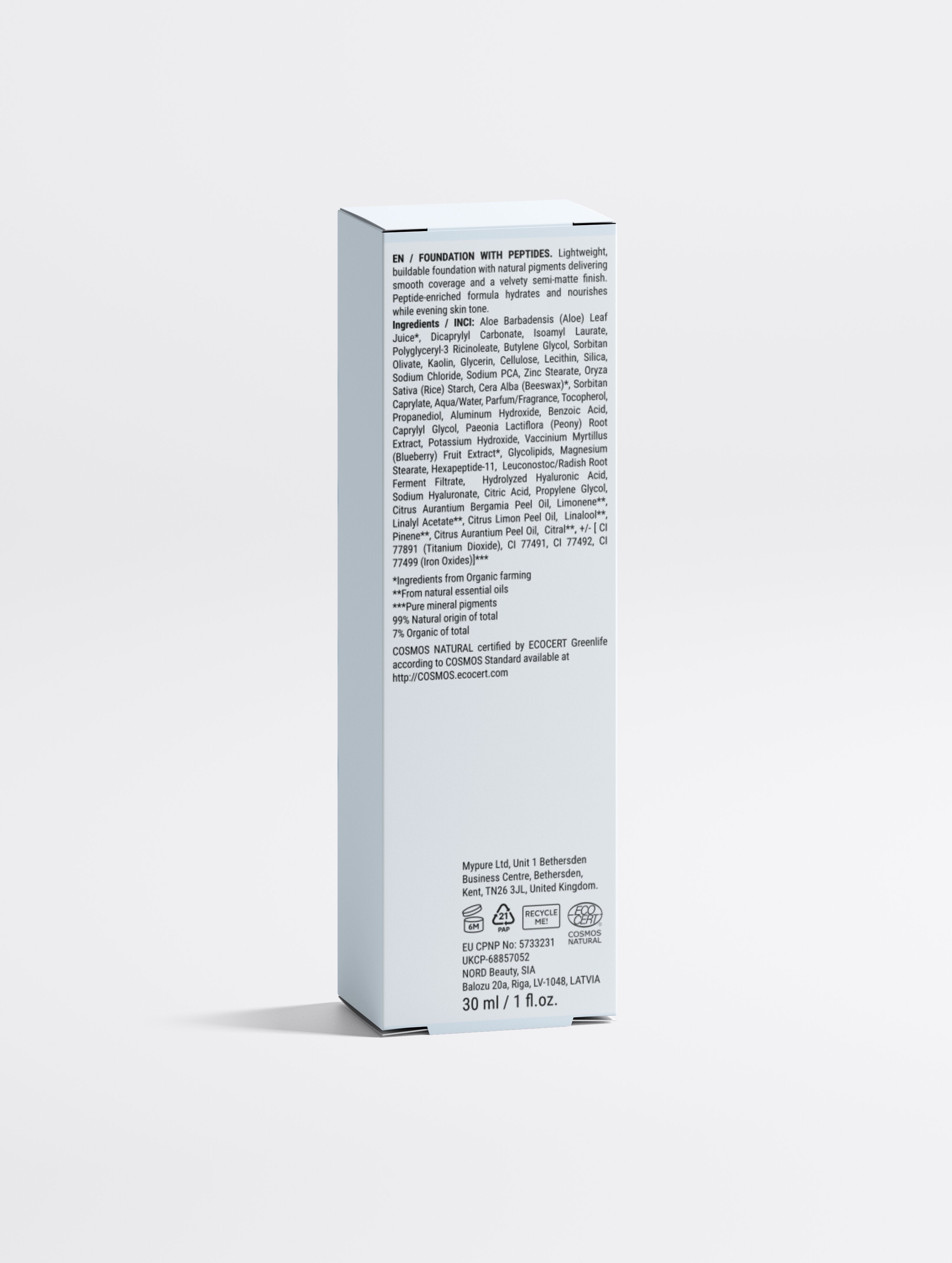 Foundation with Peptides, 30 Tan Neutral