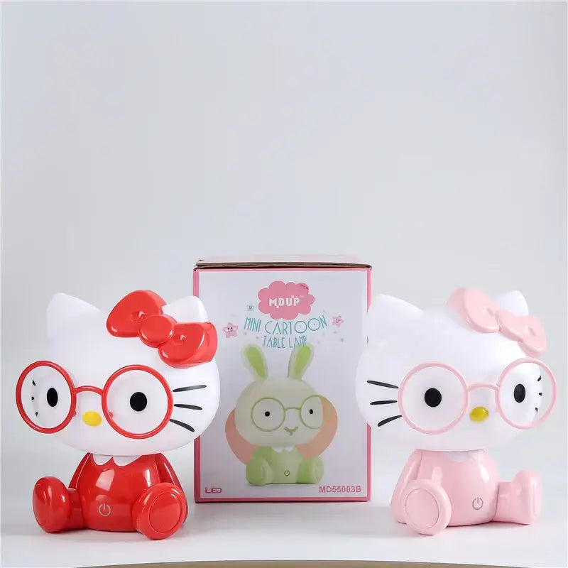 Hello kitty red & pink cartoon animal night light bedroom lamp