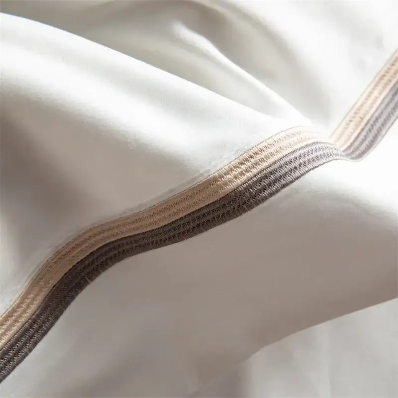 Hotel style white & black 1000tc egyptian cotton bedding set bedroom