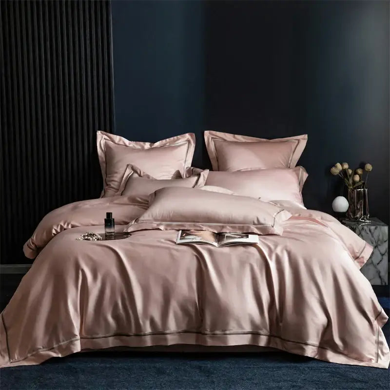 Hotel style white & black 1000tc egyptian cotton bedding set bedroom