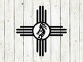 Zia Sun Kokopelli Metal Sign | Southwest Outdoor Decor