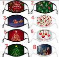 Reusable Cotton Holiday Masks with Adjustable Ear Straps (2-Layer Washable Multi-Pack)