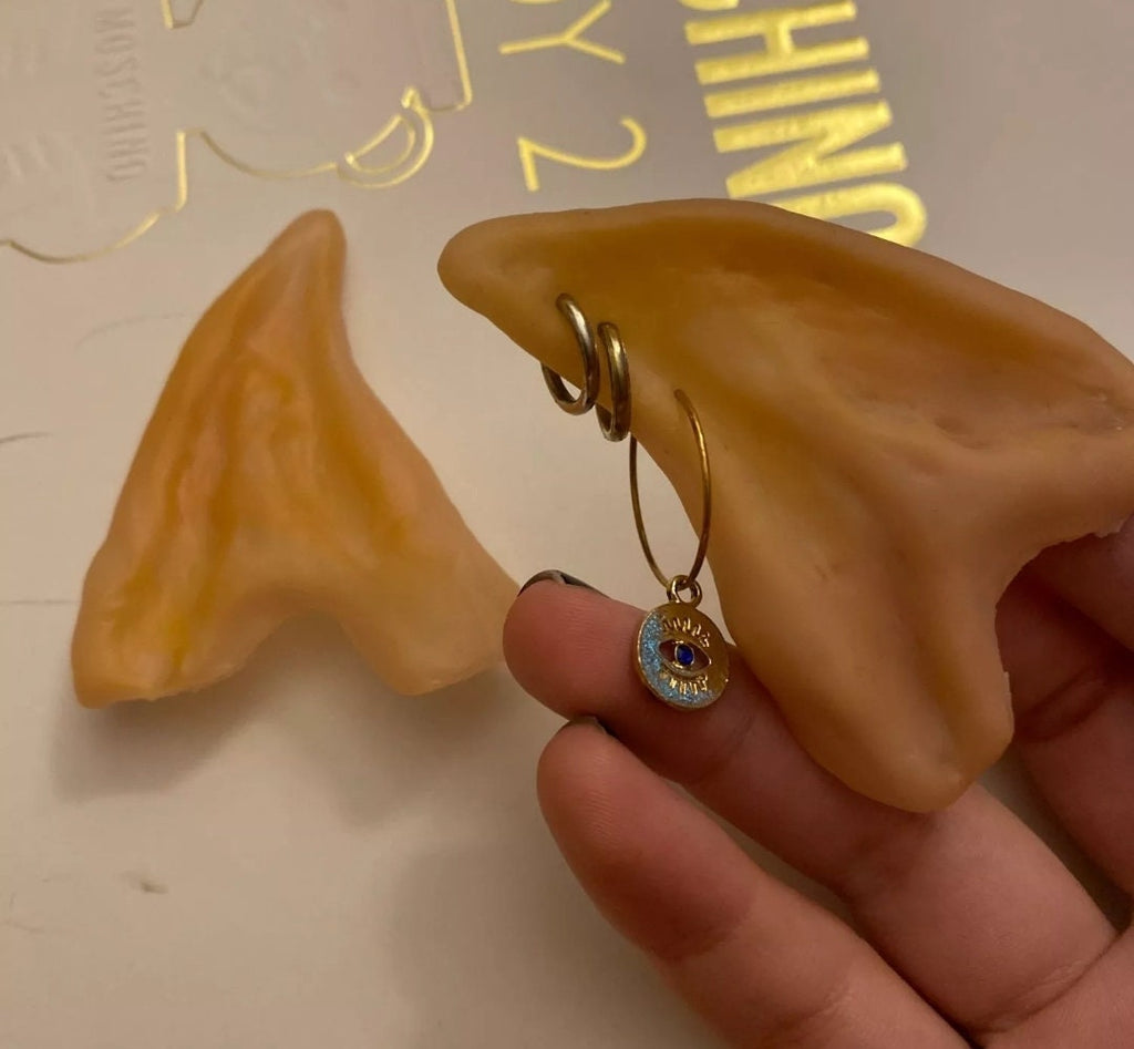 Latex Elf Ears for Cosplay - Flexible Pointed Elven Costume Accessory