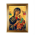 Our Lady of Perpetual Help, Hand-Framed Original Design—Restored Antique Artwork—Gold Frame, Wall Decor, Blessed Virgin, 5x7, 8x10
