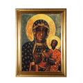 Our Lady of Czestochowa, Hand-Framed Original Design—Restored Antique Artwork—Gold Frame, Catholic Black Madonna, Wall Decor, 5x7 or 8x10