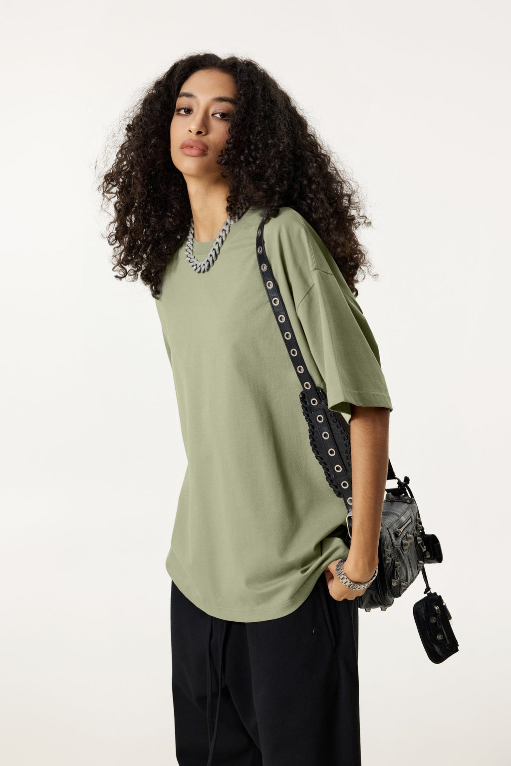 235GSM Women's 30-Color 4-Way Stretch Low-Shrink T-shirt