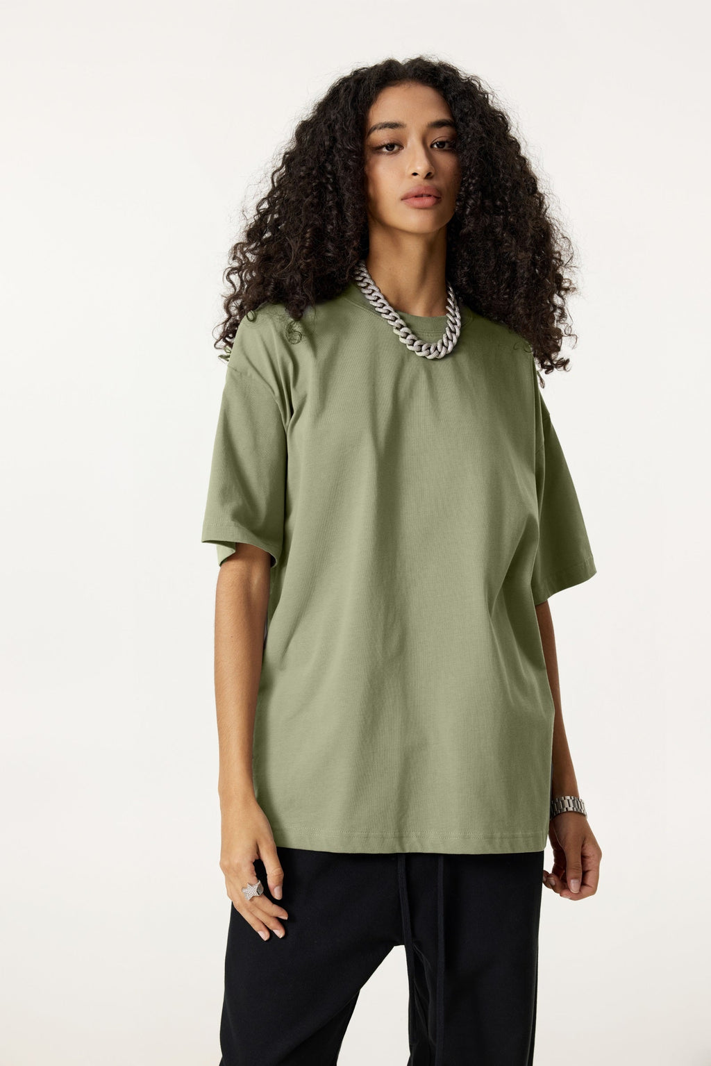 235GSM Women's 30-Color 4-Way Stretch Low-Shrink T-shirt
