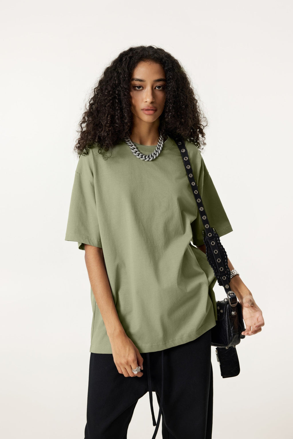 235GSM Women's 30-Color 4-Way Stretch Low-Shrink T-shirt