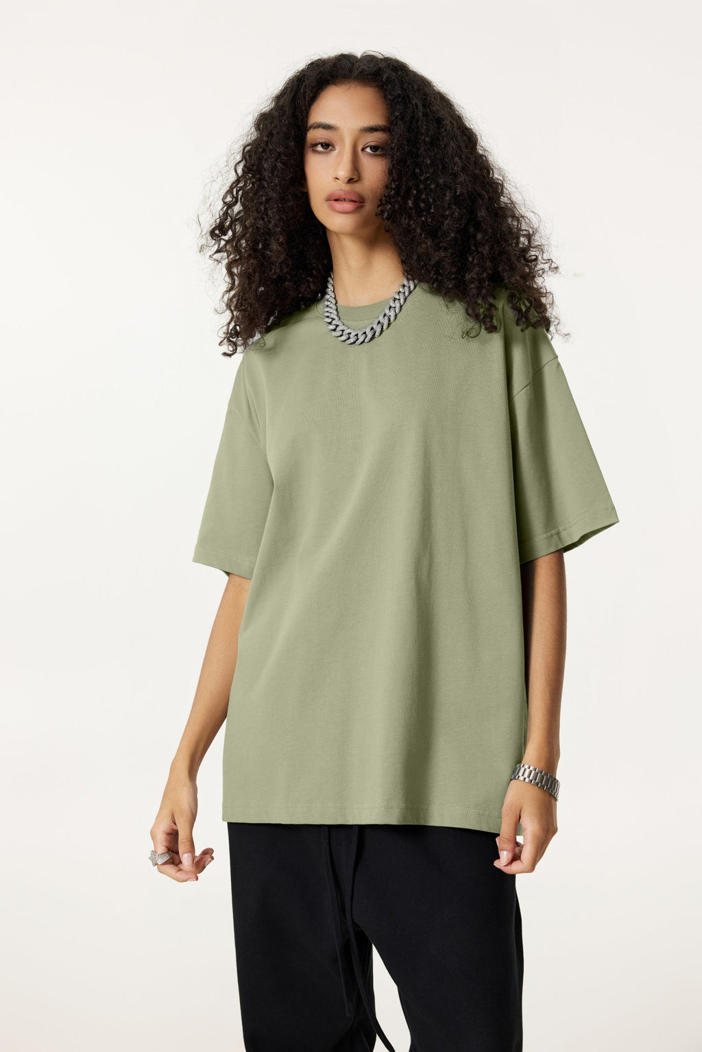 235GSM Women's 30-Color 4-Way Stretch Low-Shrink T-shirt