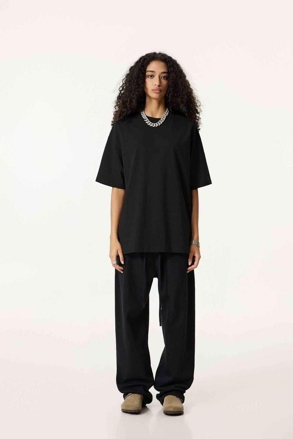 235GSM Women's 30-Color 4-Way Stretch Low-Shrink T-shirt