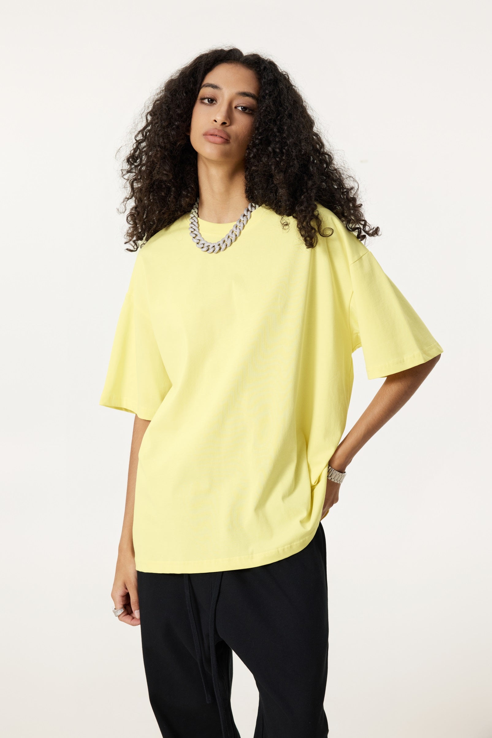 235GSM Women's 30-Color 4-Way Stretch Low-Shrink T-shirt