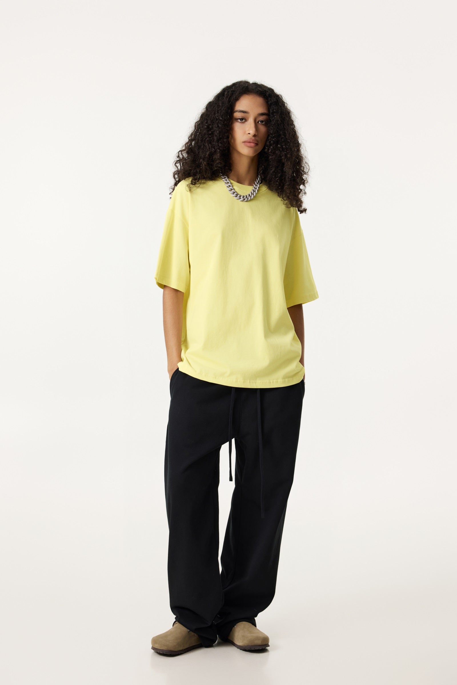 235GSM Women's 30-Color 4-Way Stretch Low-Shrink T-shirt