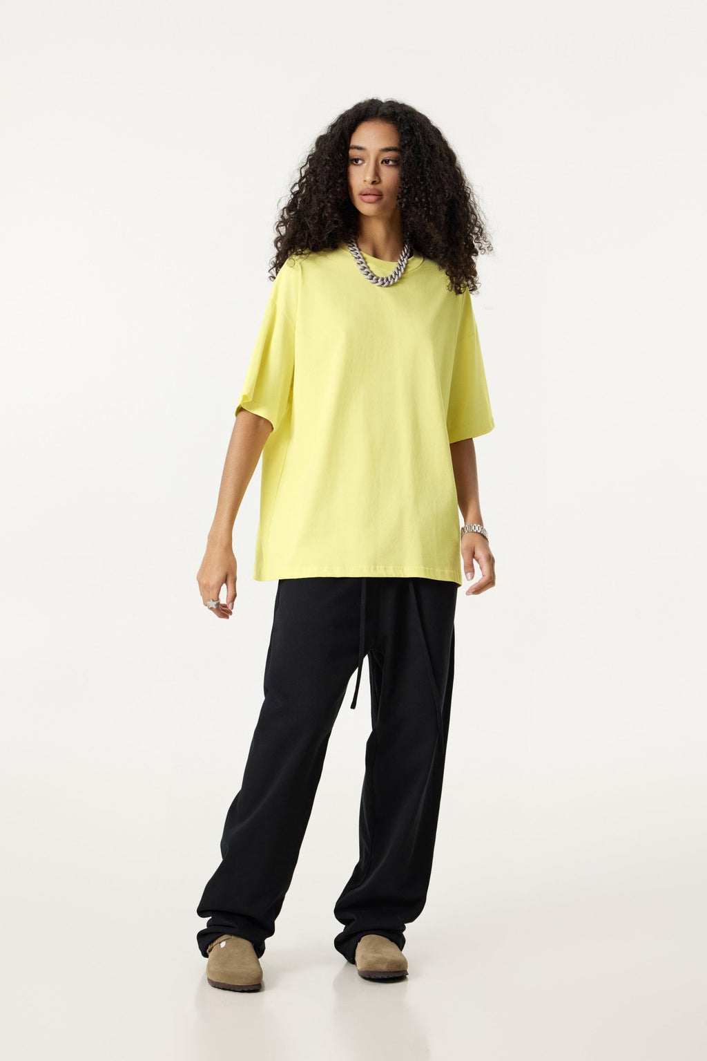 235GSM Women's 30-Color 4-Way Stretch Low-Shrink T-shirt