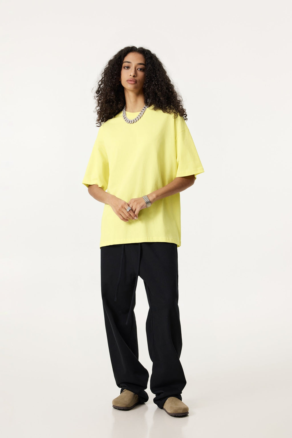 235GSM Women's 30-Color 4-Way Stretch Low-Shrink T-shirt