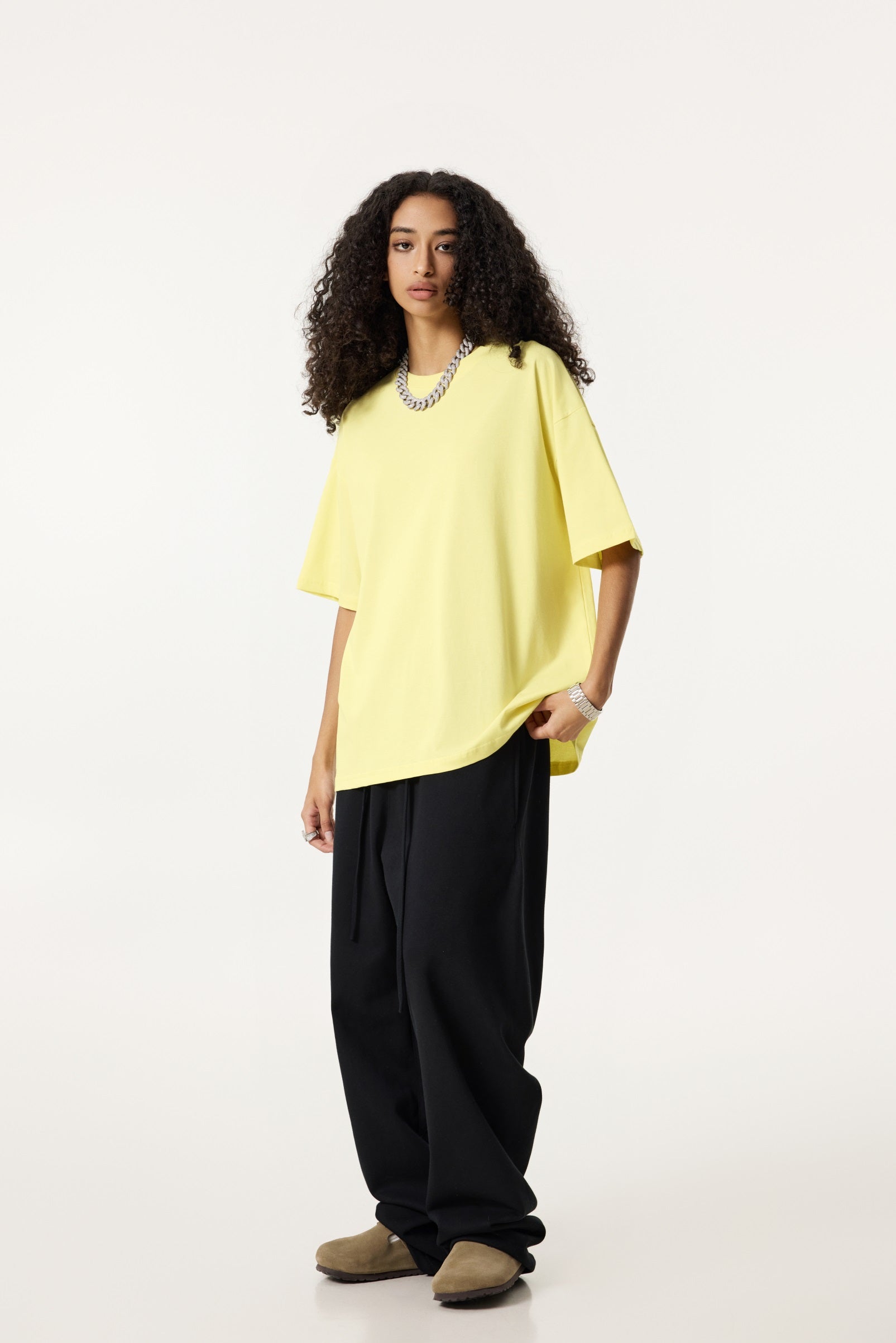 235GSM Women's 30-Color 4-Way Stretch Low-Shrink T-shirt