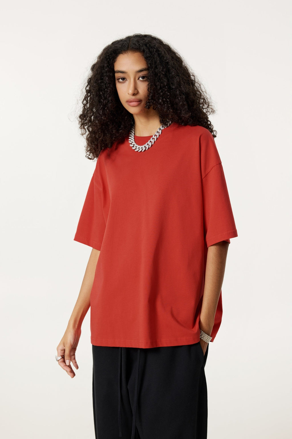 235GSM Women's 30-Color 4-Way Stretch Low-Shrink T-shirt