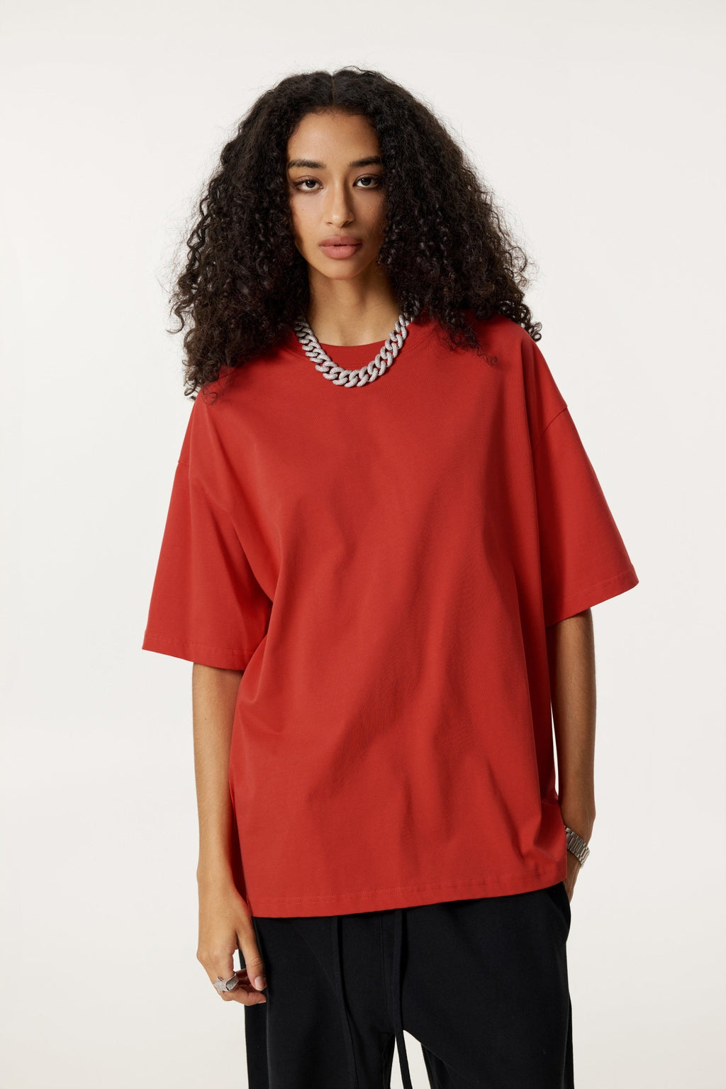 235GSM Women's 30-Color 4-Way Stretch Low-Shrink T-shirt