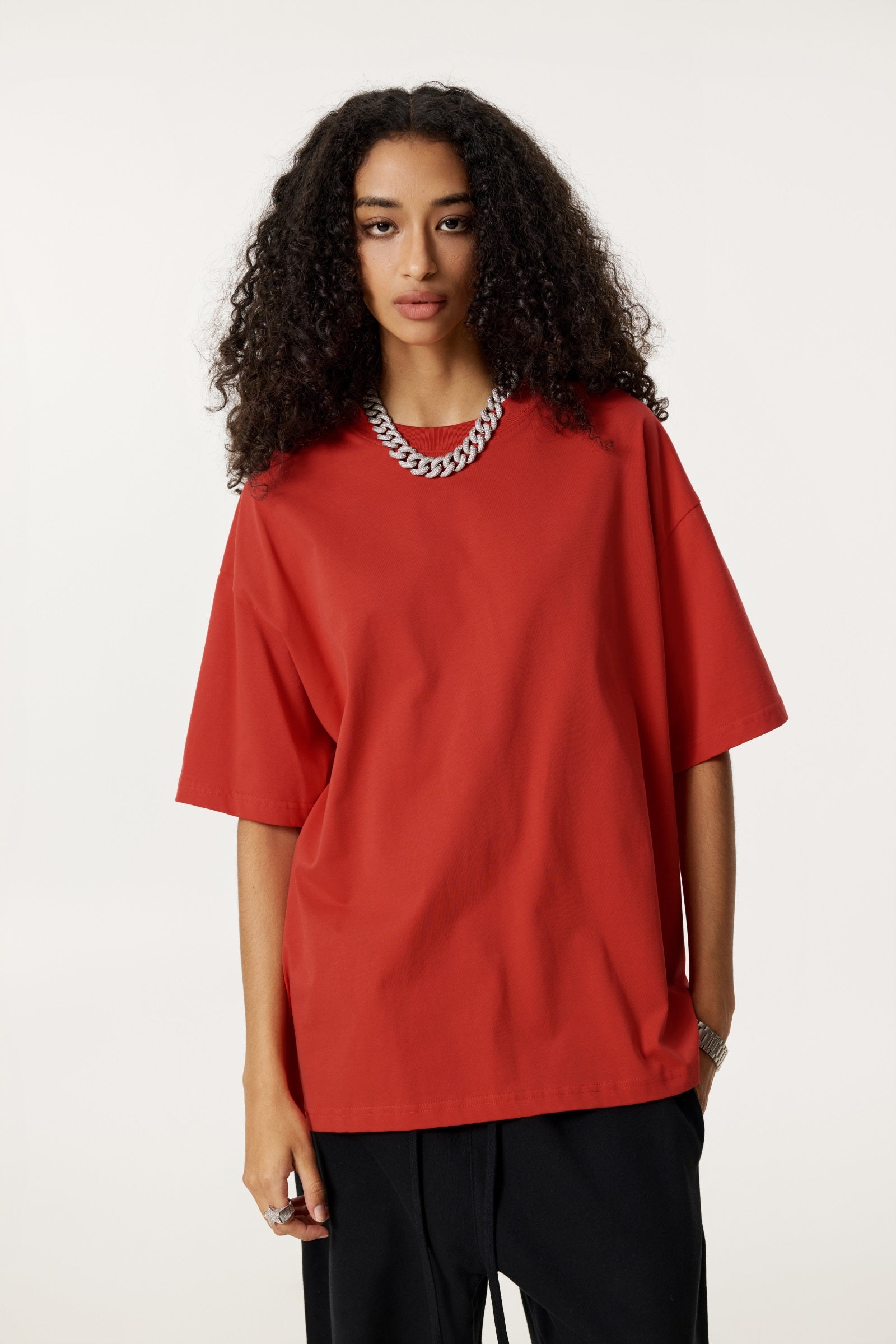 235GSM Women's 30-Color 4-Way Stretch Low-Shrink T-shirt