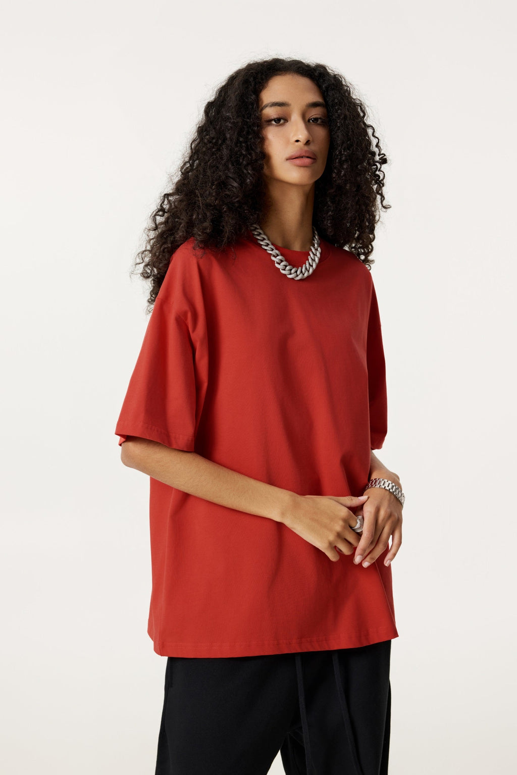 235GSM Women's 30-Color 4-Way Stretch Low-Shrink T-shirt
