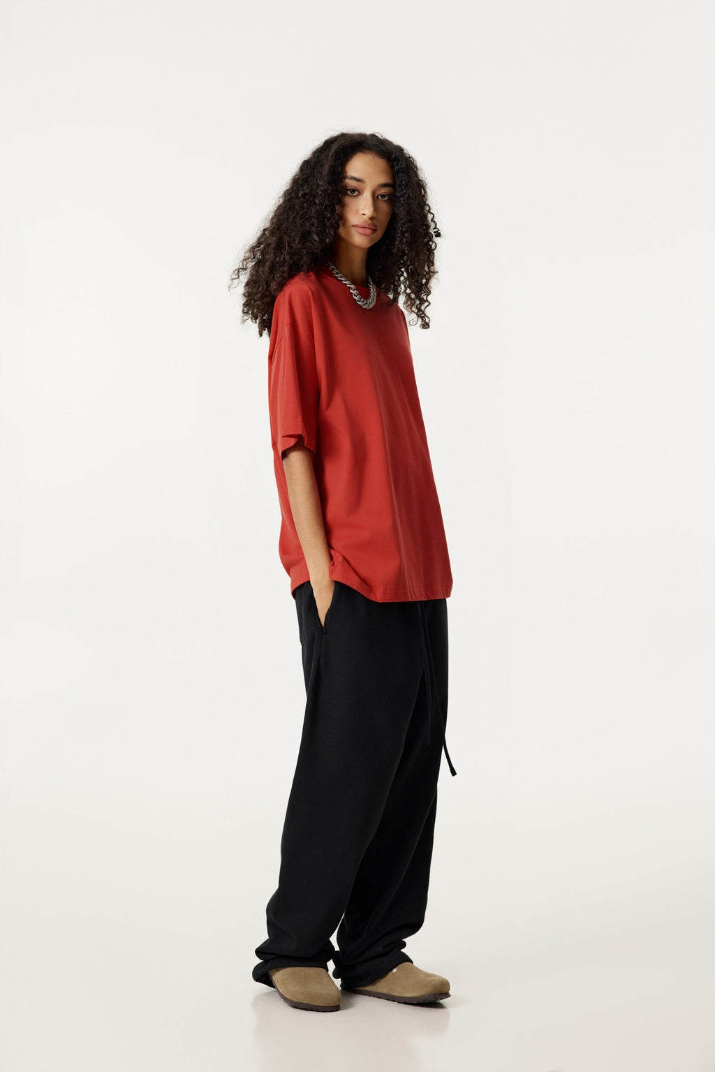 235GSM Women's 30-Color 4-Way Stretch Low-Shrink T-shirt