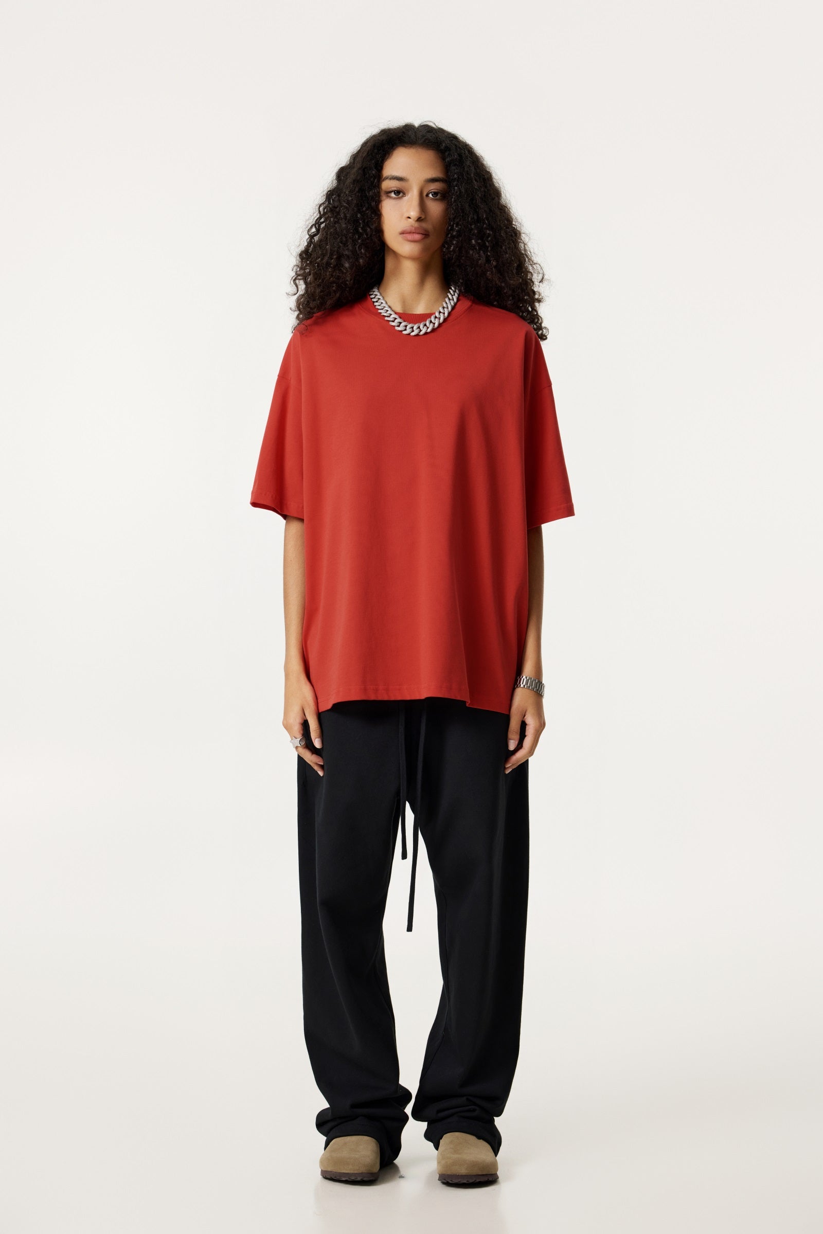 235GSM Women's 30-Color 4-Way Stretch Low-Shrink T-shirt