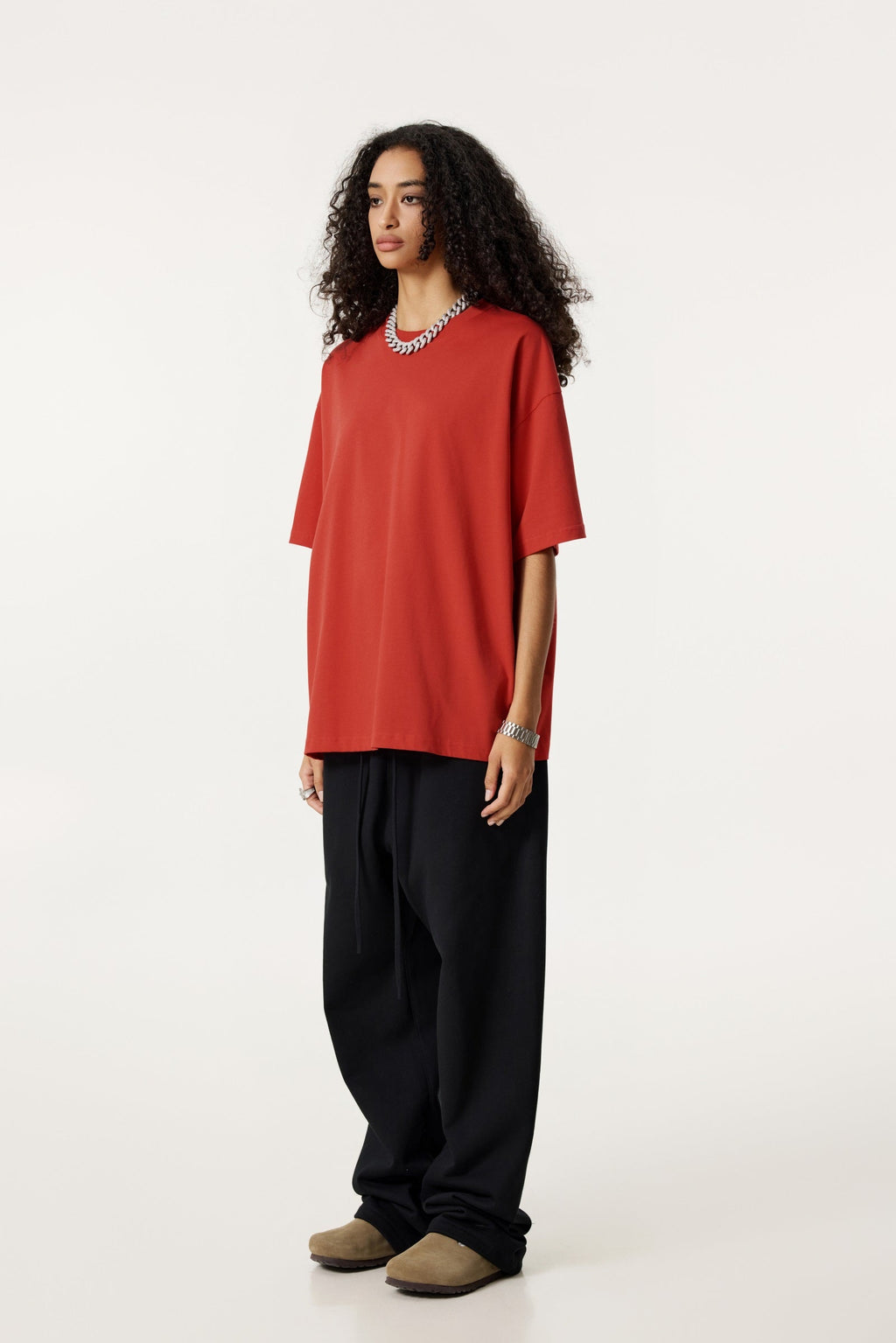 235GSM Women's 30-Color 4-Way Stretch Low-Shrink T-shirt