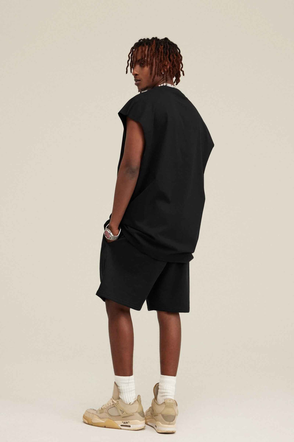 305GSM Unisex Earth-Tone Muscle Tee