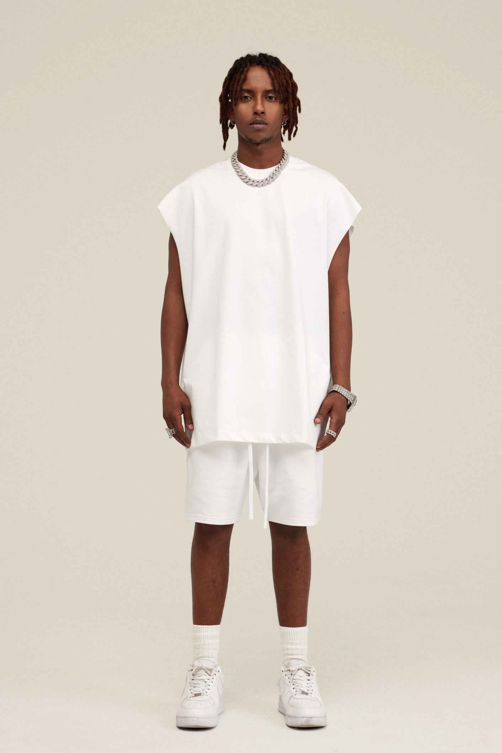 305GSM Unisex Earth-Tone Muscle Tee