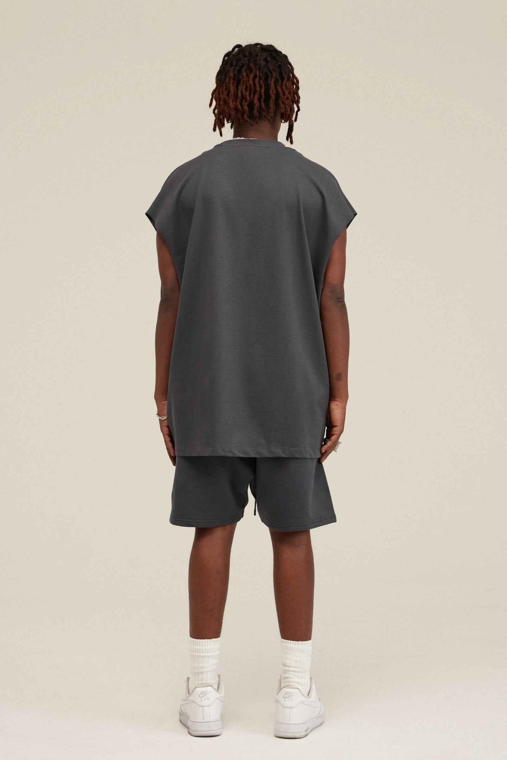 305GSM Unisex Earth-Tone Muscle Tee