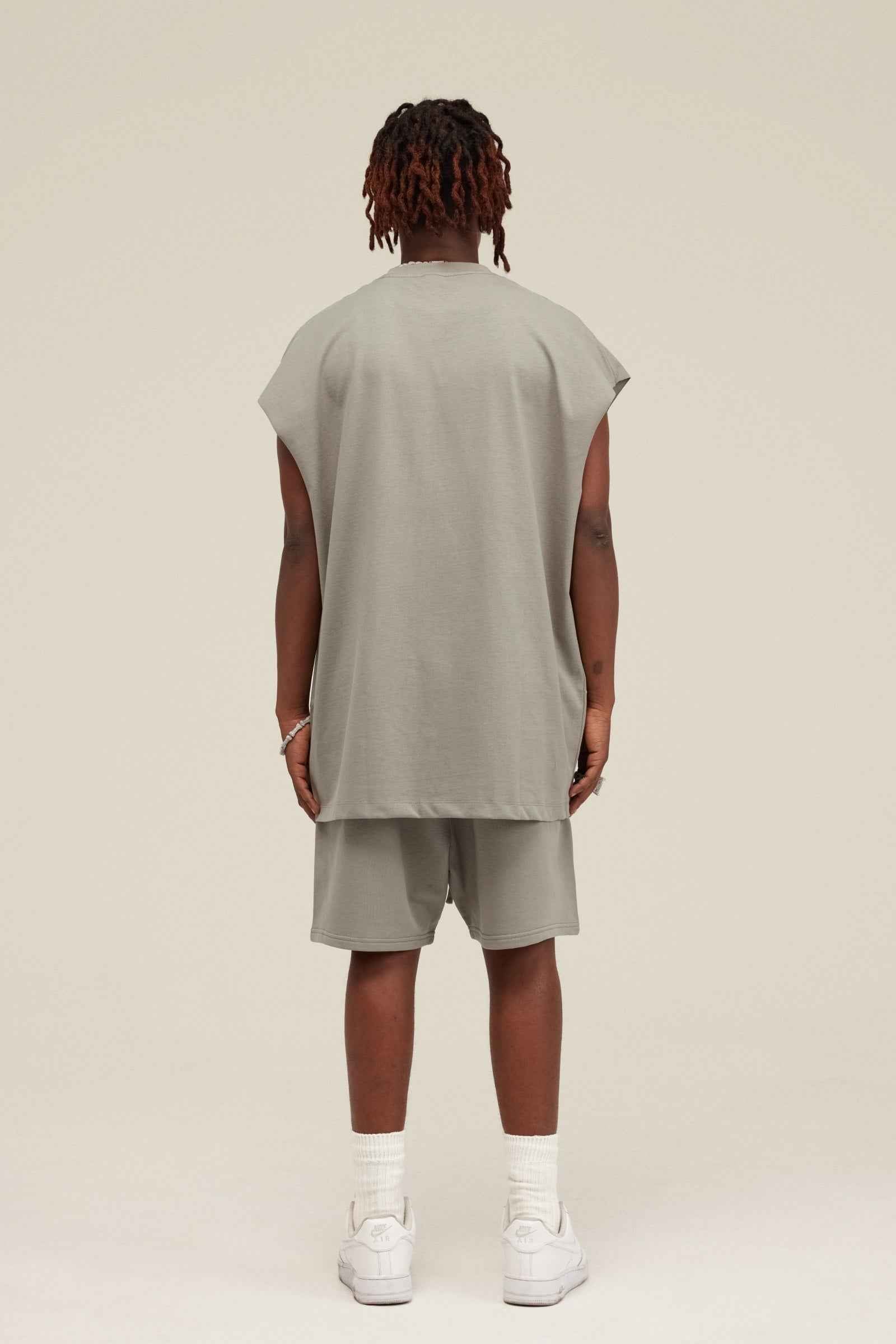 305GSM Unisex Earth-Tone Muscle Tee