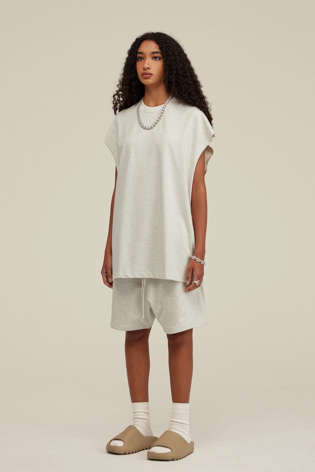 305GSM Unisex Earth-Tone Muscle Tee