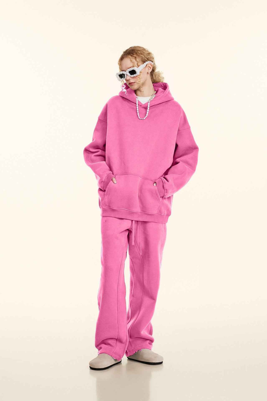 345GSM Women's Heavyweight Solid-Color Sweatshirt