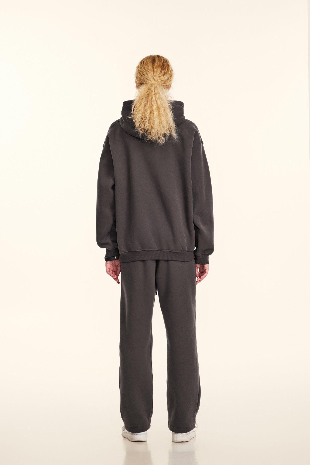 345GSM Women's Heavyweight Solid-Color Sweatshirt