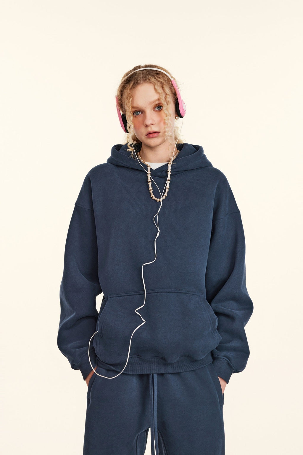 345GSM Women's Heavyweight Solid-Color Sweatshirt