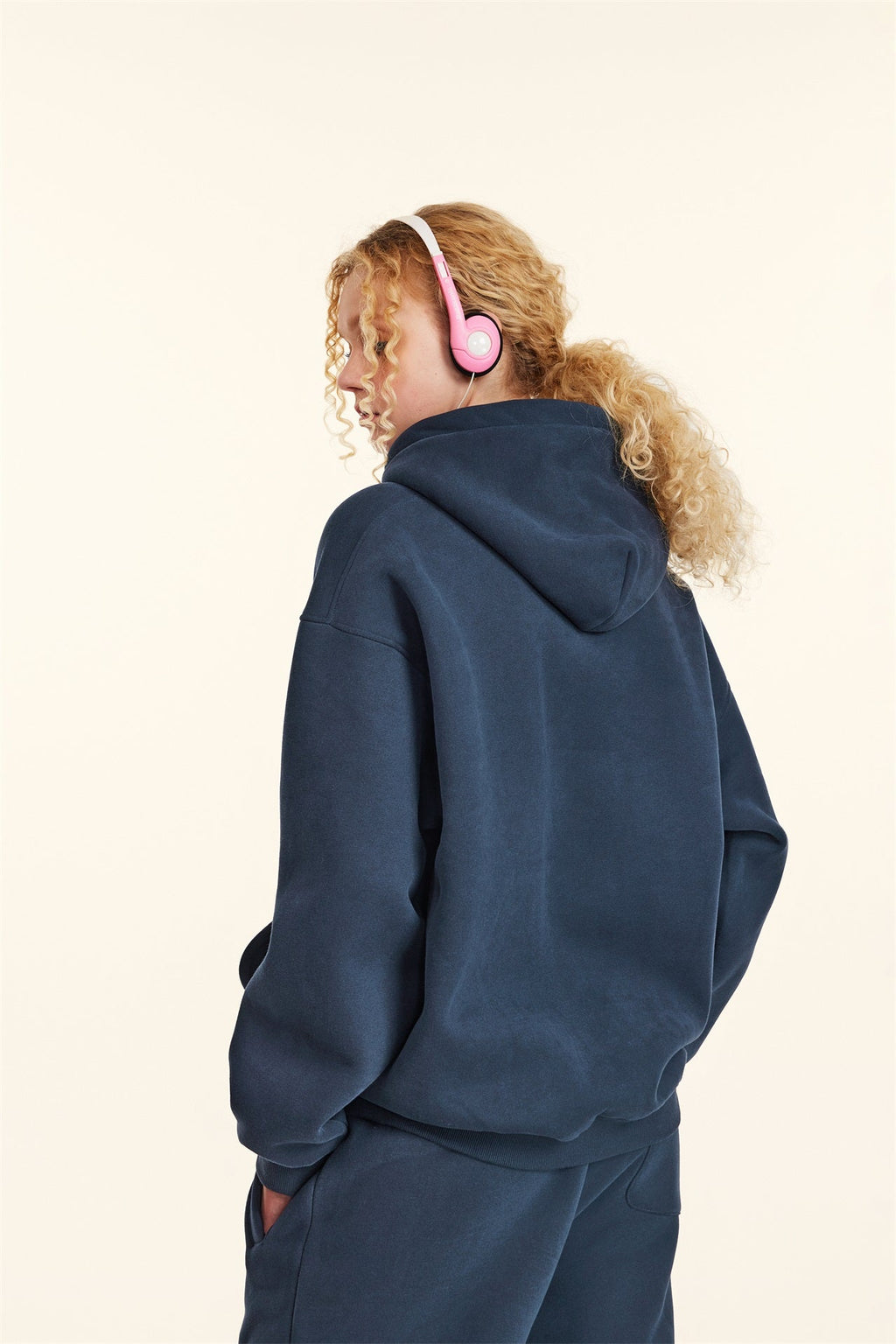 345GSM Women's Heavyweight Solid-Color Sweatshirt