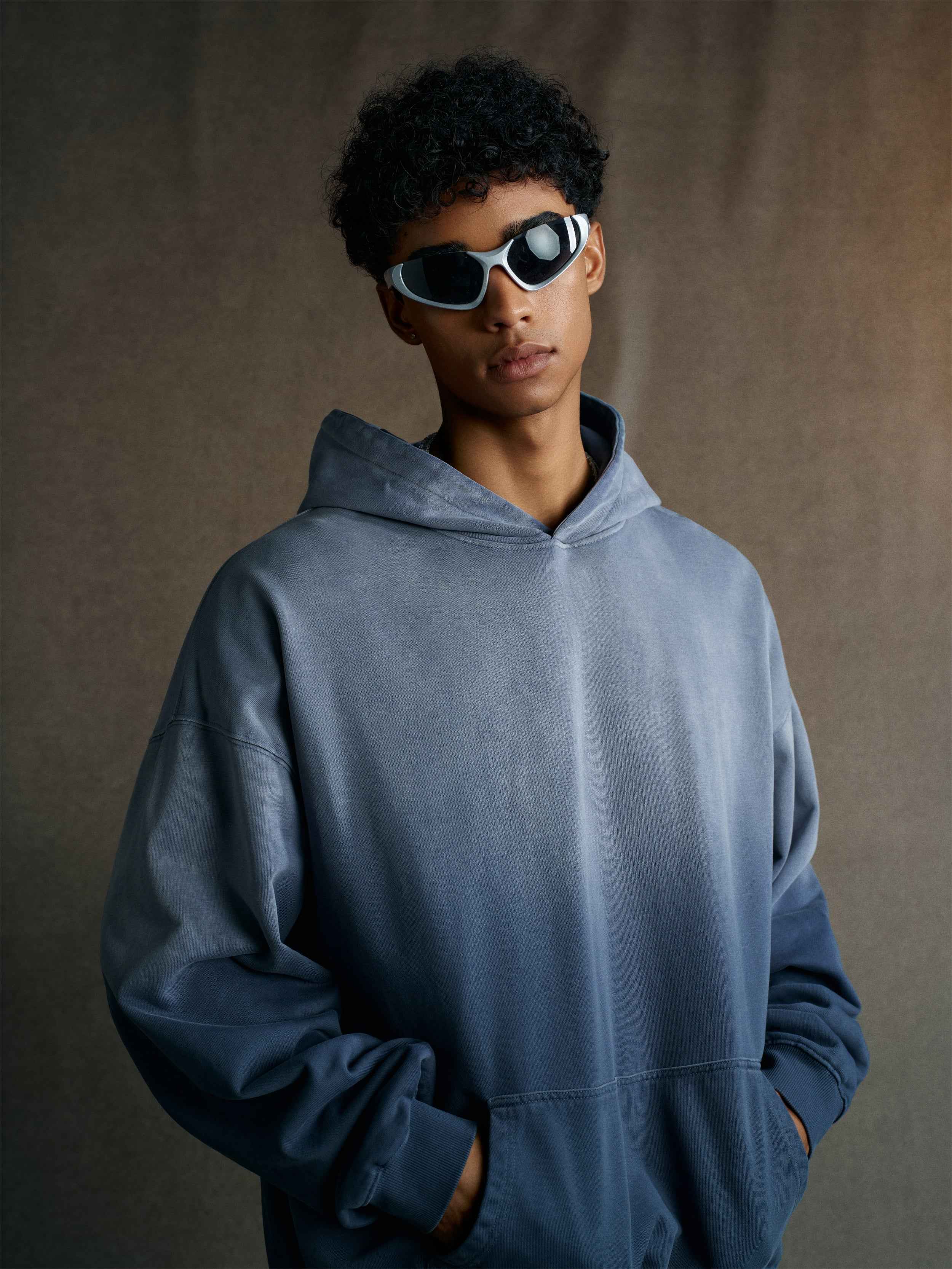 480GSM Unisex Monkey Wash French Terry Hoodie | MUNSIEUR