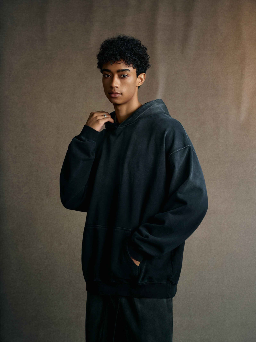 480GSM Unisex Monkey Wash French Terry Hoodie | MUNSIEUR