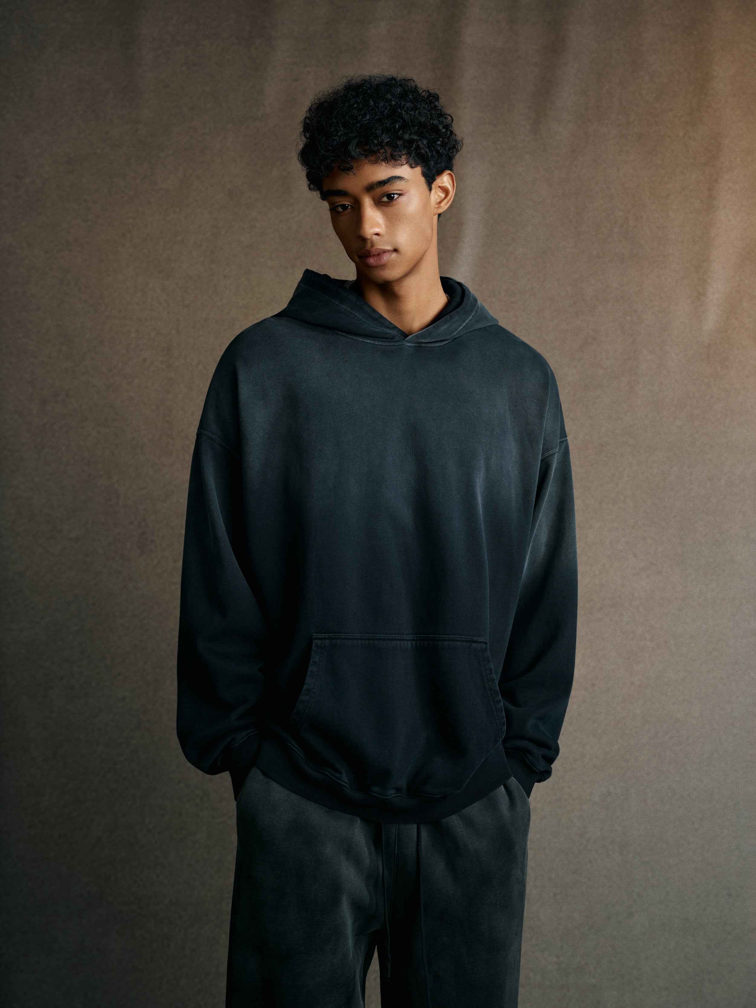 480GSM Unisex Monkey Wash French Terry Hoodie | MUNSIEUR