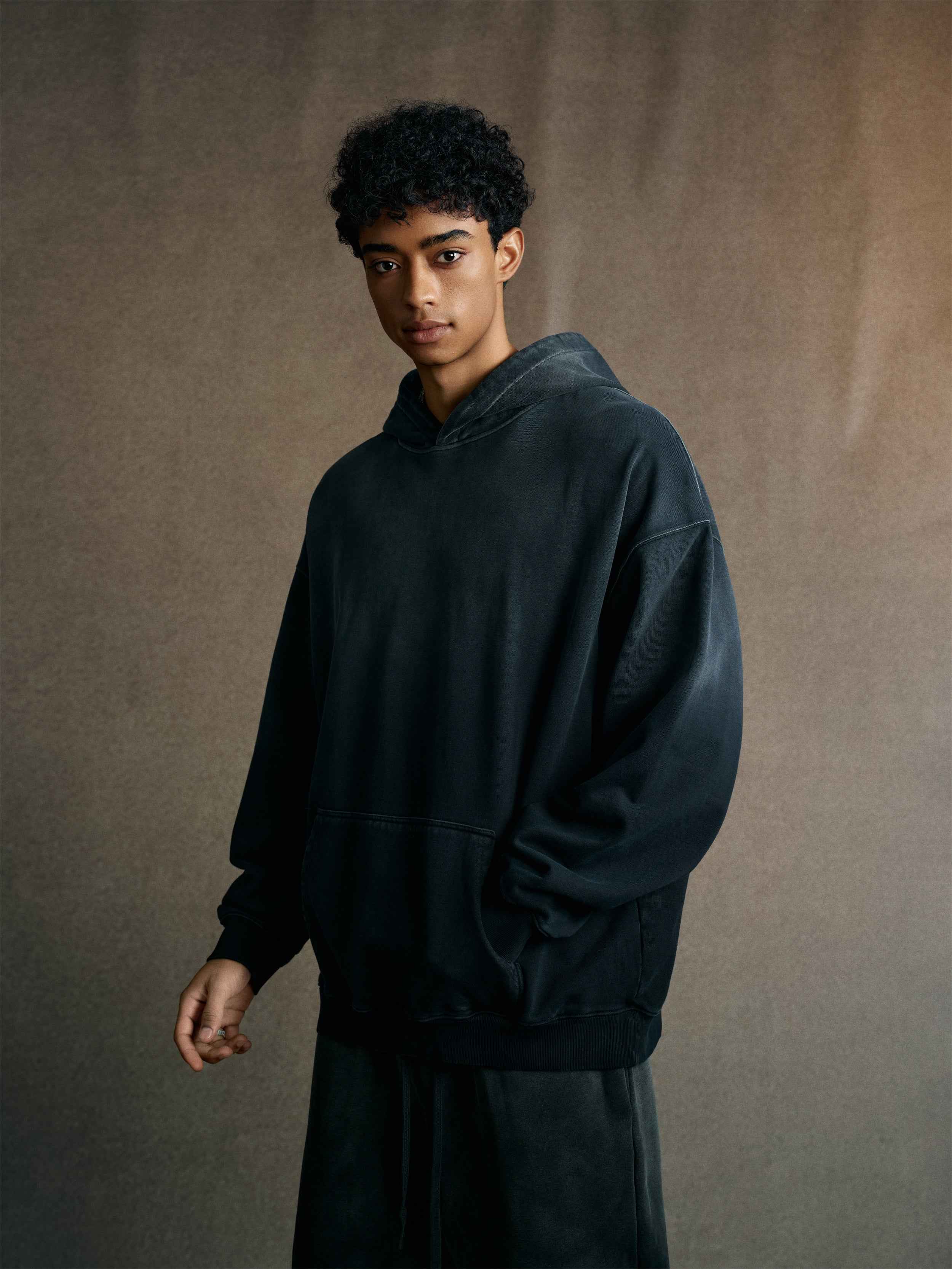 480GSM Unisex Monkey Wash French Terry Hoodie | MUNSIEUR