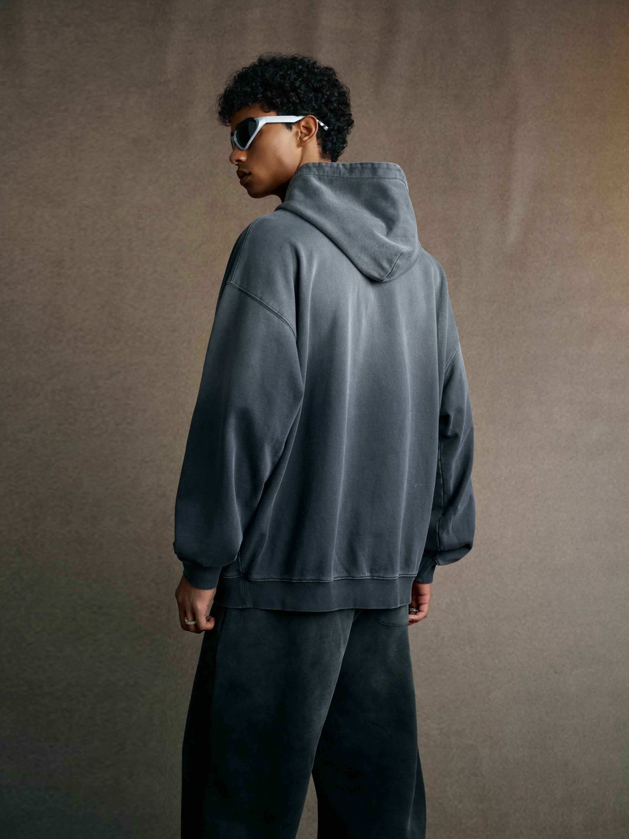 480GSM Unisex Monkey Wash French Terry Hoodie | MUNSIEUR