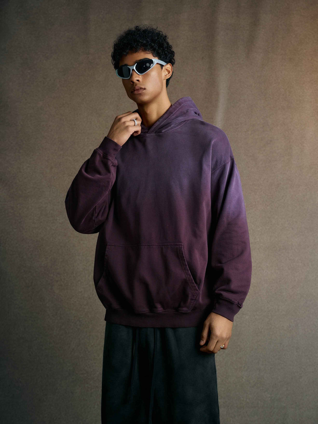 480GSM Unisex Monkey Wash French Terry Hoodie | MUNSIEUR