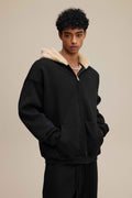 560GSM Unisex Composite Fleece Zip-Up Hoodie | MUNSIEUR